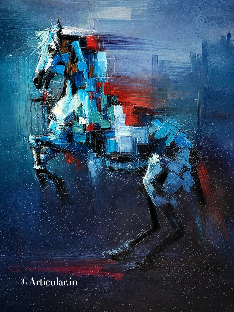 Horse Abstract AB008