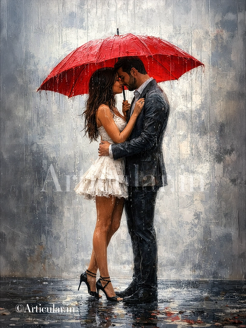 Romance in the rain